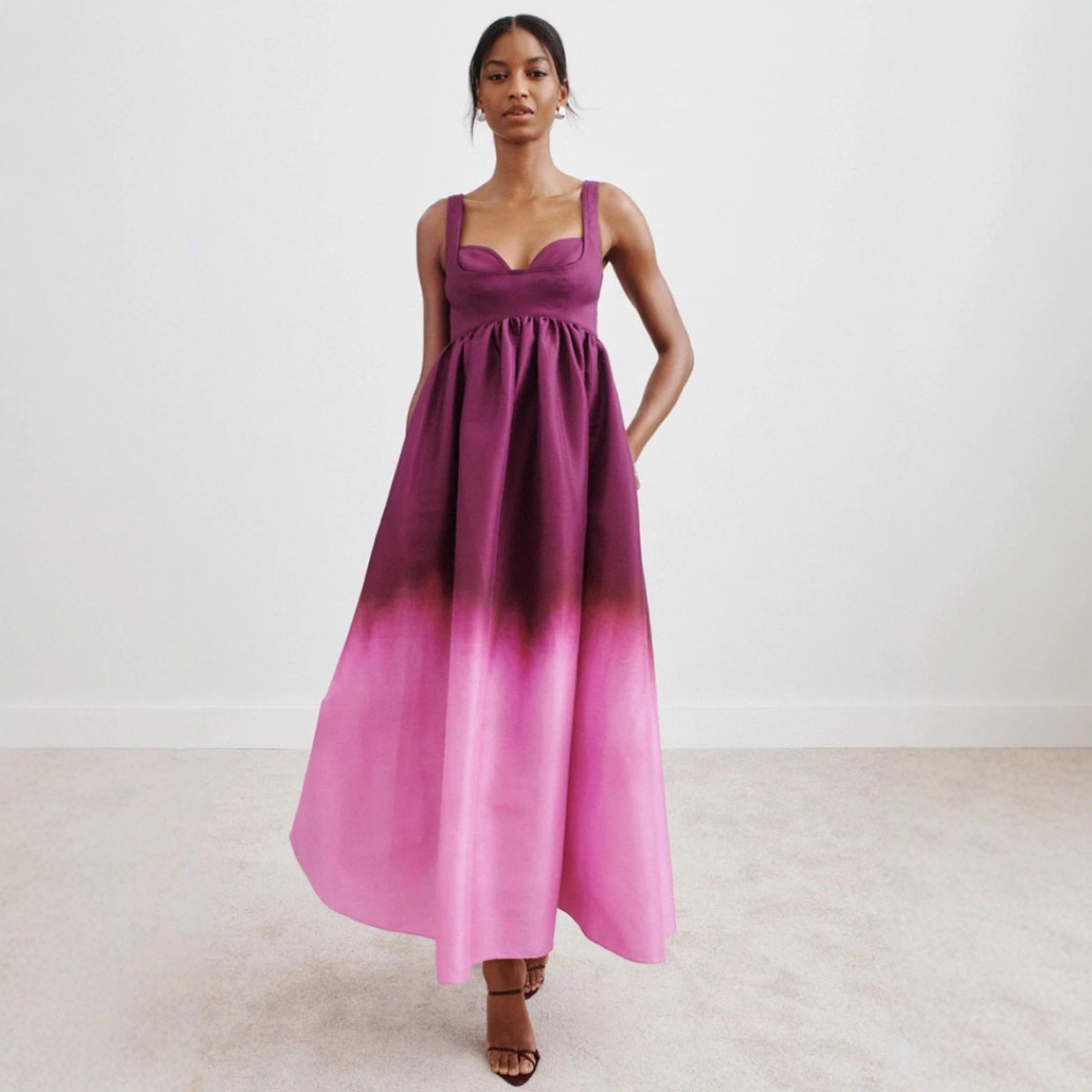 Gradient Sleeveless Backless Dress Sexy Tie Back Design Autumn Fashion for Women Wholesale Available