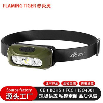 Super Bright Sensor Headlamp, Head-Mounted Strong Light Headlamp, Rechargeable Night Fishing Headlamp, Lightweight Portable Waterproof Headlamp