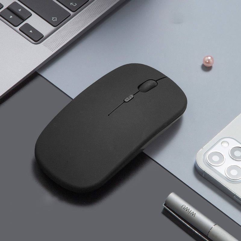 Cross-border macaron wireless Bluetooth mouse rechargeable mute dual-mode wireless mouse mobile phone computer office mouse
