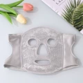 Gray ice mask (white ice beads)