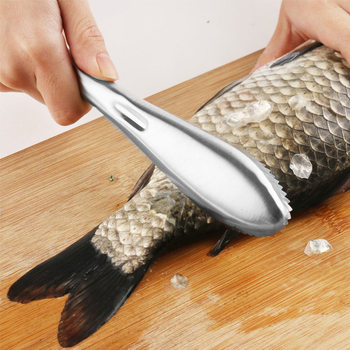 Stainless Steel Fish Scaling Brush Household Kitchen Fish Scaling and Fish Killing Artifact Fish Killing Knife Fish Scaler Printable logo