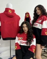 Red embroidery