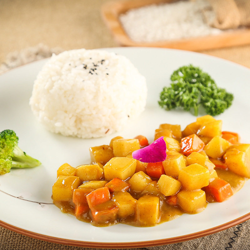 Curry Potato Cooking Bag 250g Commercial Vegetarian Cooking Bag Semi-Finished Dish Fast Food Takeaway Cooking Bag