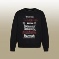 B1095 round neck black