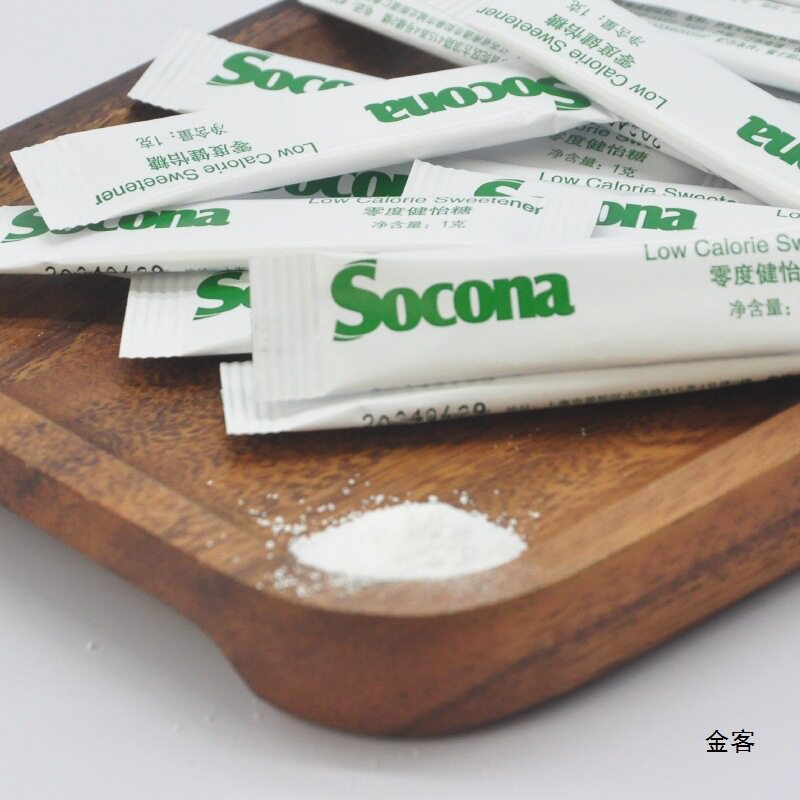 Socona Zero Calorie Sugar Substitute Coffee Mate White Sugar Packets Erythritol Zero Calorie Diet Sugar 100 Small Packs