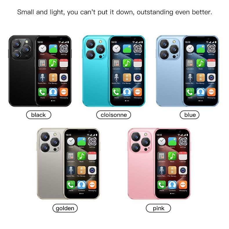 跨境热销安卓9智能小手机XS18PRO四核3G网络2G+16G WIFI 3.0屏