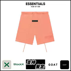 Essentials Fw22 Sweatshort Sports Casual Flocked Shorts High Street Fashion Five-Point Shorts for Men