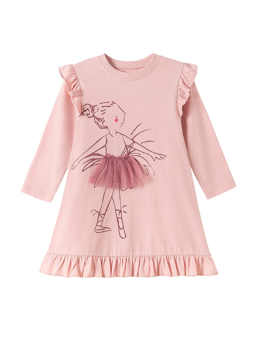 Autumn Long-sleeve Girls' Dress, [Style] Cute Kids' Dress, Children's Clothing Wholesale & Dropshipping