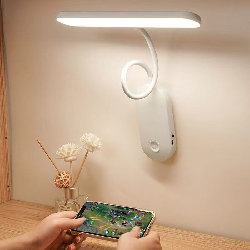 Cross-Border Desk Bedside Self-Adhesive Event Gift Led Eye Protection Lamp USB Rechargeable Bedroom Study Lamp
