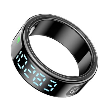 Sr08 Smart Ring Pedometer Heart Rate Blood Oxygen Detection Time Wearable Display Smart Ring