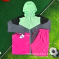 K06 gray-green + Mercury stripe rose red + 218 rose red