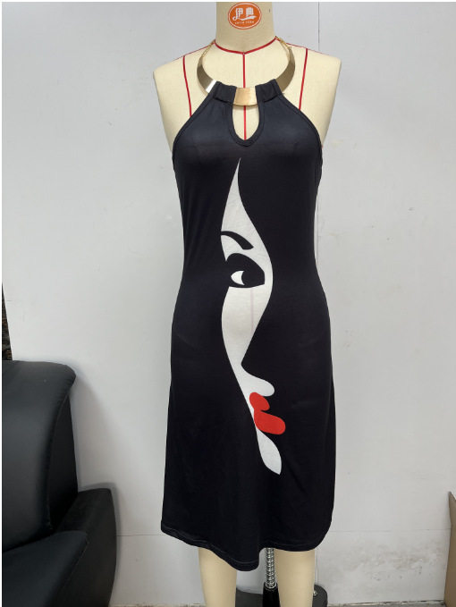 Women's Printed Sleeveless Dresses