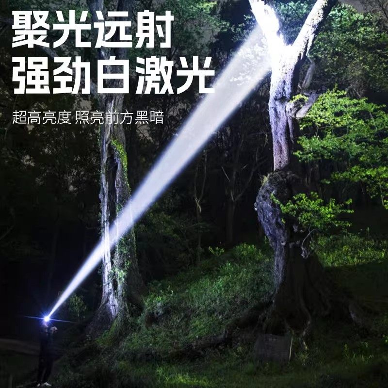 2025 New Headlight Strong Light Charging Ultra-Bright Head-Mounted Outdoor Mountaineering Night Fishing Flashlight Lighting