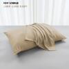 100% Bamboo Fiber Pure Plant Pillowcase Cool Solid Color Summer Pair Zipper Pillowcase