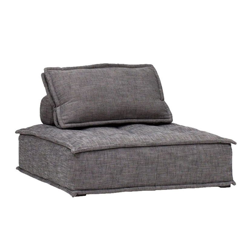 北欧工业风皮埃蒙特布艺沙发豆腐块沙发意式组合模块客厅科技布