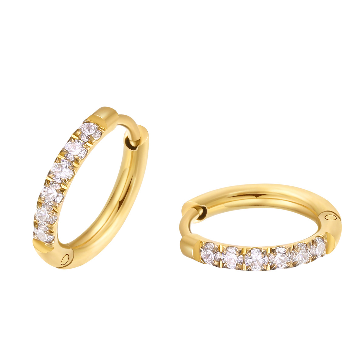 ゴールド ジルコン イヤリング/1