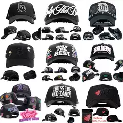 Foreign Trade Cross-Border Sd Diamond-Embellished Embroidered Baseball Cap, Adjustable Unisex Hat, Fashionable Hip-Hop Hat