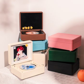 Foreign trade leather CD player company creative gift album CD Bluetooth player Mickey white personality cross-border audio