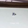 Purple butterfly earrings single