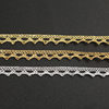 1cm gold and silver silk lace accessories hollow embroidery wedding dress skirt skirt lace decorative design TNM001