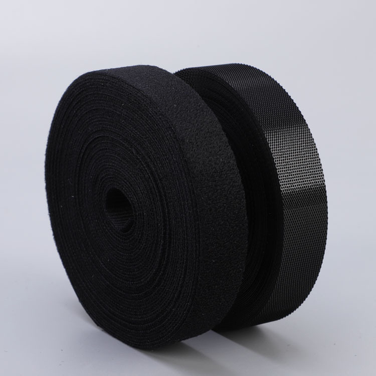 Factory spot supply light, soft and delicate baby hook and loop this white non-fluorescent black buckle hook and loop