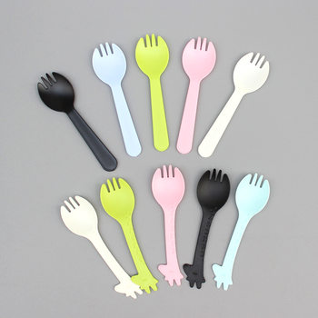 Disposable styling spoon fork fork spoon fruit fork cake fork dessert spoon ice cream spoon independent packaging