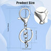 Direct selling lobster clasp four-piece key chain 8-shaped ring lobster clasp key chain acrylic pendant doll pendant