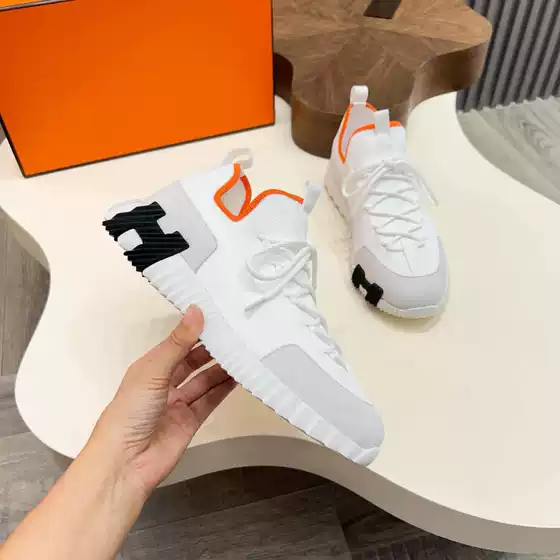 Spring and Summer New Mesh Women's Shoes and Men's Shoes European Station Cowhide Casual Sports Versatile Running Couple Shoes Trend
