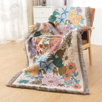 New Universal Multifunctional Cover Cloth Blanket Coarse Cloth High-End Sofa Towel Universal Double-Sided Thickened Anti-Slip