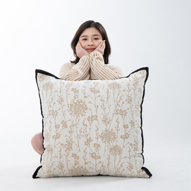 Pillow Cushion Sofa Living Room Cushion Cover Pillow Cover Non-core Light Luxury High-end Sense Cushion Cover Oversized Back Cushion