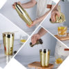 Bar Shaker 304 Stainless Steel Shaker Measuring Cup Boston Shaker Cocktail Shaker Tool Three-Piece Set