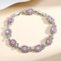 Pink gemstone bracelet