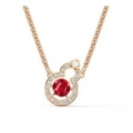 Red diamond gourd necklace