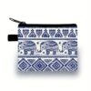 Retro Bohemian Style Women's Mini Coin Purse Zipper Bag Storage Bag Portable Personalized Card Holder Key Bag