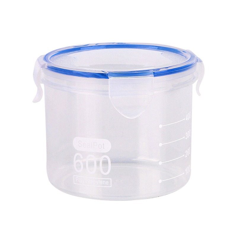 Large Transparent Plastic Sealed Jar Milk Powder Jar Tea Food Jar Kitchen Grain Storage Box Storage Jar