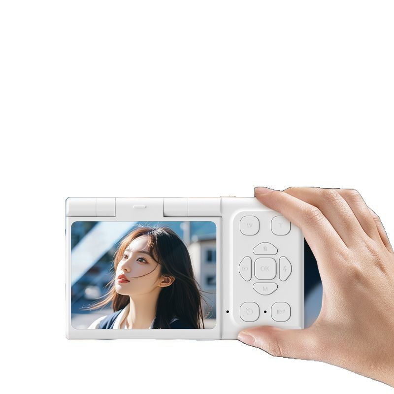 9600W Pixel 4K Flip-Up Student Ccd Digital Camera Travel Record Vlog Video Affordable Card Machine