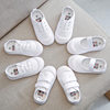 Spring and Autumn School White Shoes Students White Cloth Shoes Boys and Girls Soft Bottom Canvas Shoes Kindergarten Indoor Shoes
