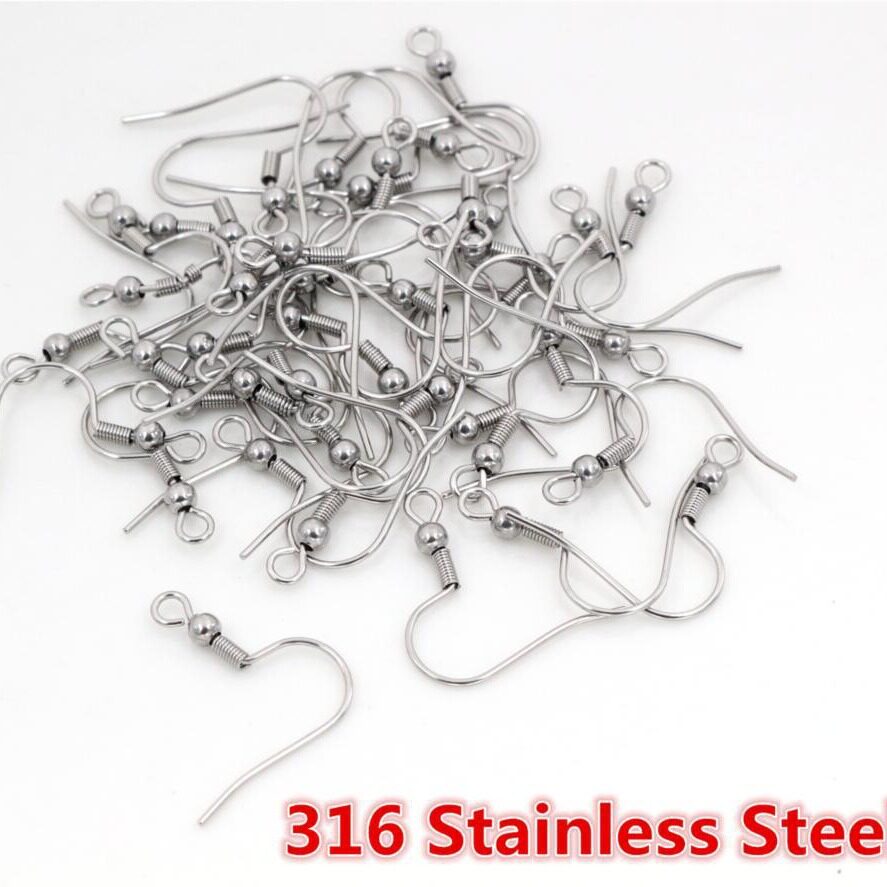 DIY 耳针配件批发 不锈钢耳勾 耳钩 DIY耳环 制作材料 配件