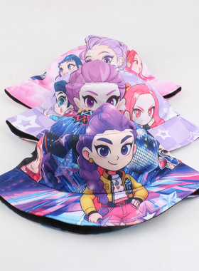 无户外防晒遮阳盆帽猎魔女团帽子