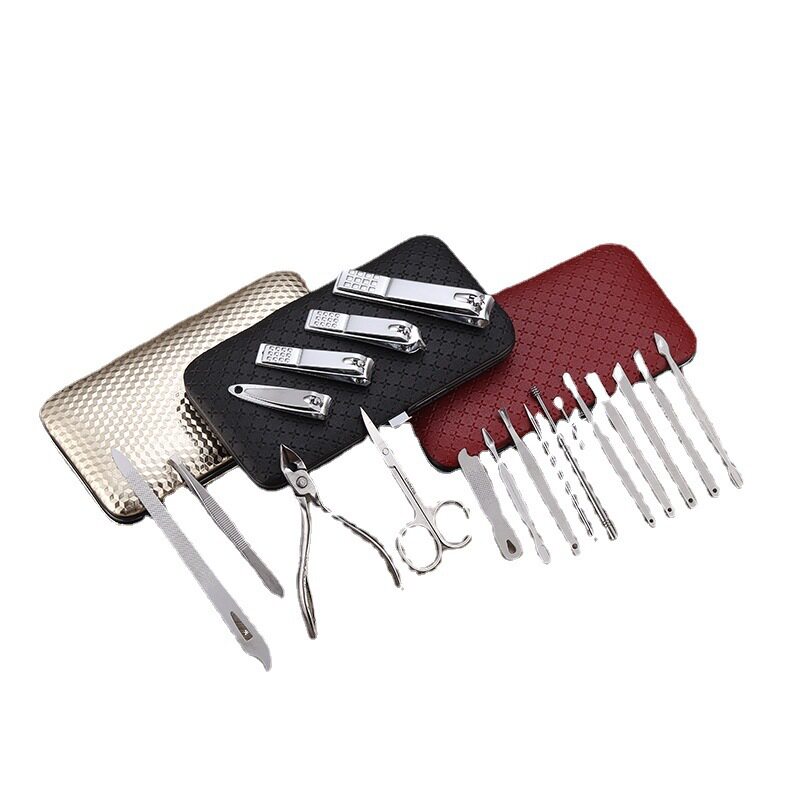 Nail Art 19-piece nail clippers set stainless steel nail clippers beauty tools combination nail clippers wholesale
