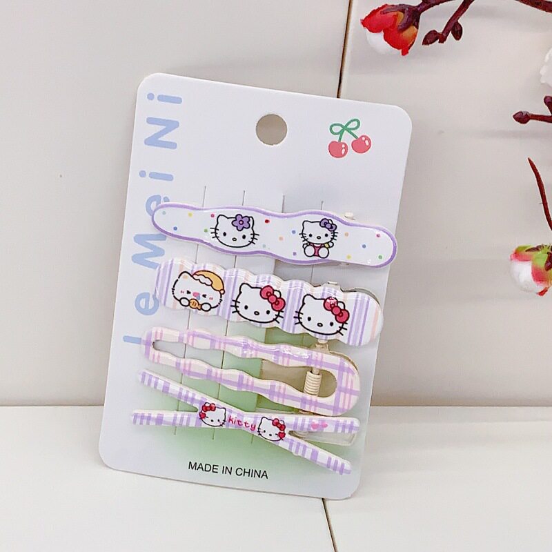 甜美交叉猫猫发夹可爱少女卡通侧边刘海夹网红ins高颜值百搭发饰