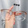 New black anti-blue glasses women's ultra-light Square flat glasses Net red transparent glasses frame Korean glasses wholesale