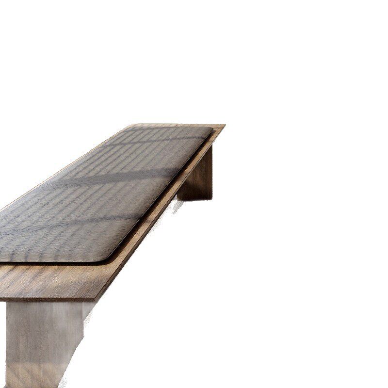 中古设计师极简实木沙发北欧轻奢工作洽谈沙发台书桌长方形方凳椅