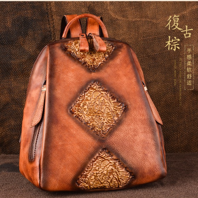 (Mới) Mã A4972 Giá 1730K: Túi Đeo Vai Nữ Gutdui Phục Cổ Cổ Điển Họa Tiết Hoa Túi Ví Nữ Chất Liệu Da Bò G05 Sản Phẩm Mới, (Miễn Phí Vận Chuyển Toàn Quốc).