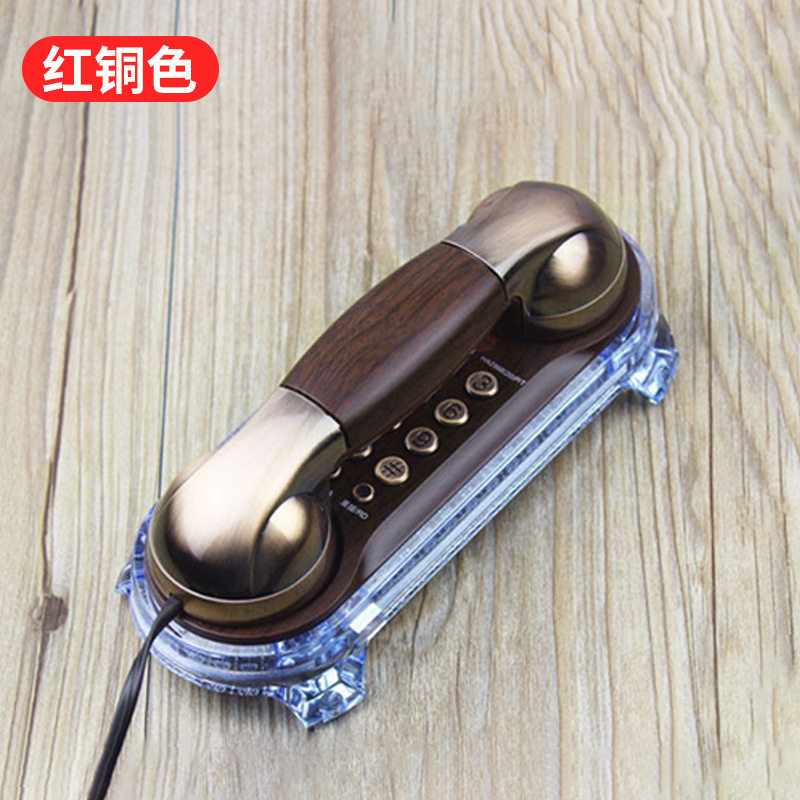 美思奇MT025仿古欧式复古电话创意来电发光电话机家用挂壁座机