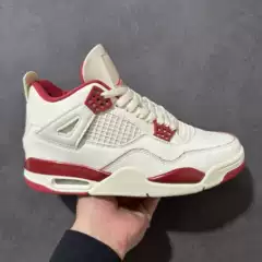 High-Quality Aj4 Practical Basketball Shoes for Men, Mid-Top Retro Casual Sports Shoes for Women, Thick-Soled Wear-Resistant Flying Man Trendy Sneakers