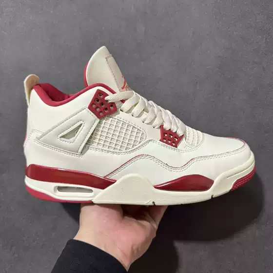 High-Quality Aj4 Practical Basketball Shoes for Men, Mid-Top Retro Casual Sports Shoes for Women, Thick-Soled Wear-Resistant Flying Man Trendy Sneakers