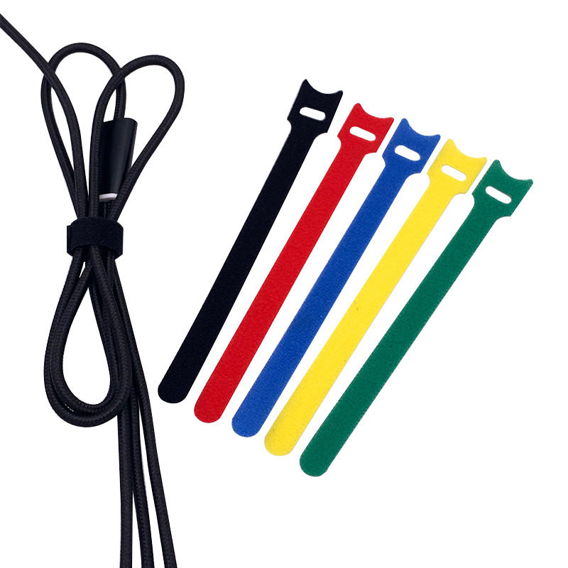 Factory Direct sales T-type back-to-back Velcro cable cable cable cable cable management tape self-adhesive Velcro wholesale