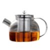 Simple transparent glass flower teapot stainless steel filter liner teapot electric ceramic stove heating boiling water teapot