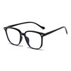 New fashion anti-blue light glasses face small plain look thin students flat glasses square myopia finished glasses frame